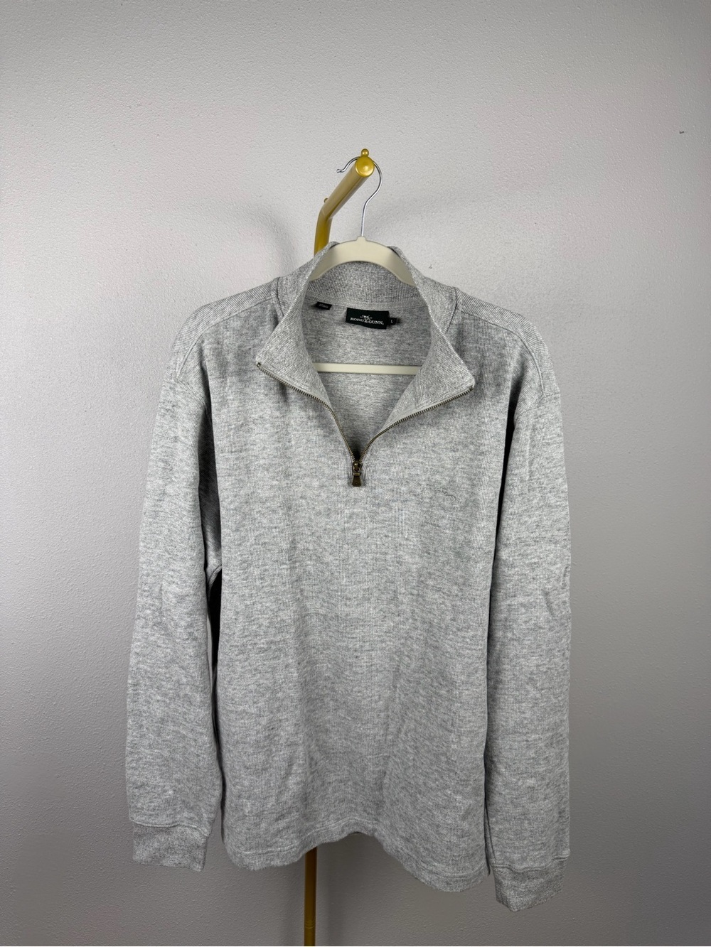 Rodd & Gunn Men's Light Gray Half-Zip Sweater